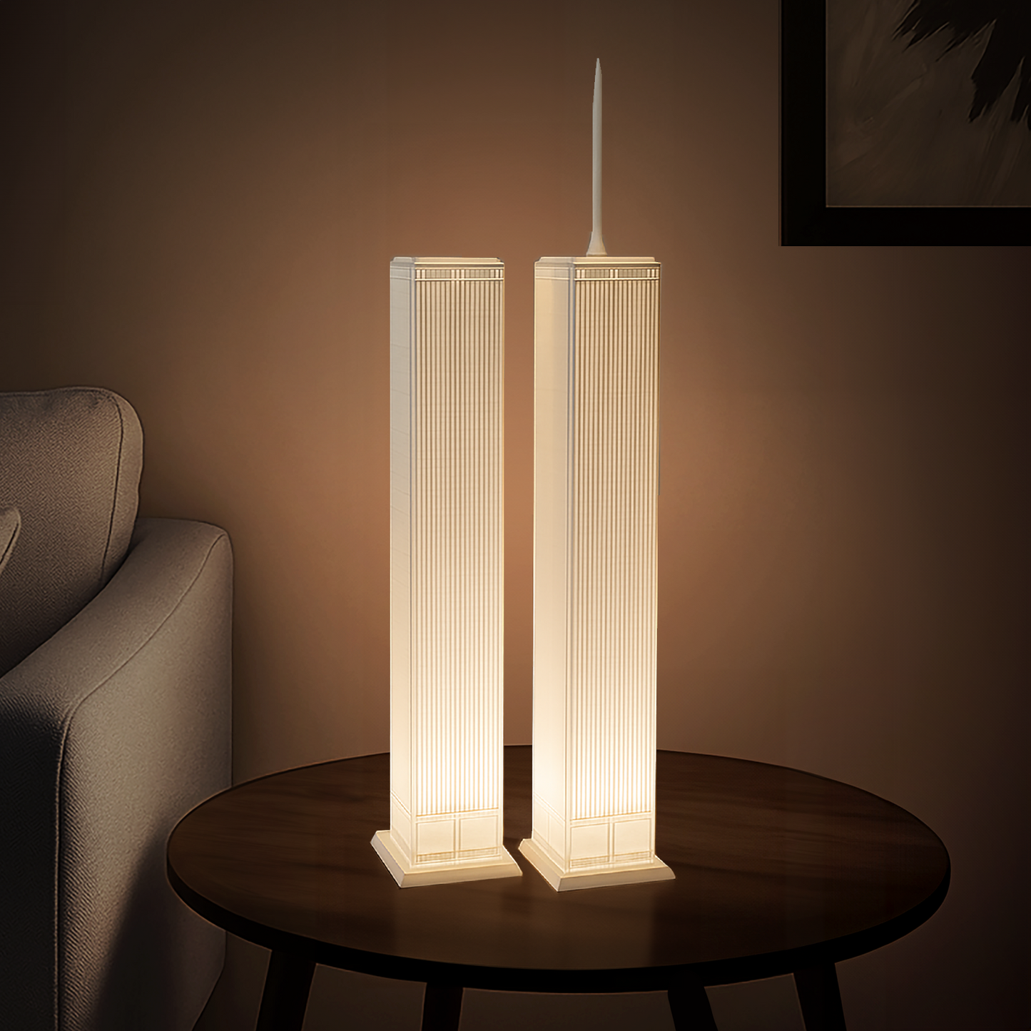 Twin Towers Lamps
